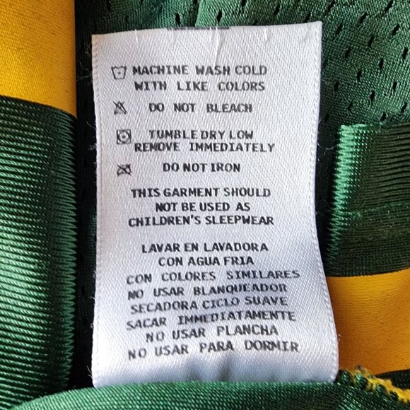 Vintage Green Bay Packers Youth 10/12 Jersey Brett Favre ADIDAS Mesh #4 NFL - Picture 11 of 12